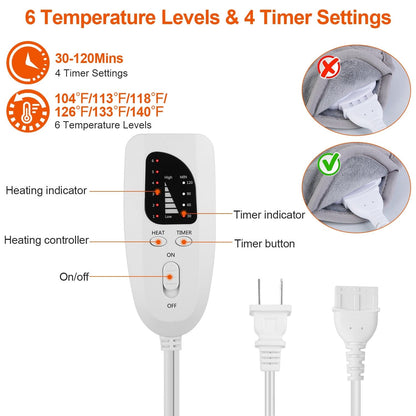 Rynx | Electric Foot Warmer with 6 Temperature Settings