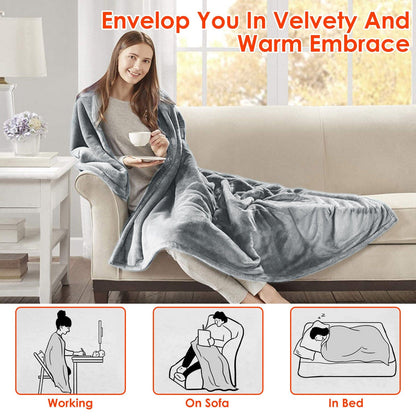 Rynx | Electric heated throw Flannel heated blanket