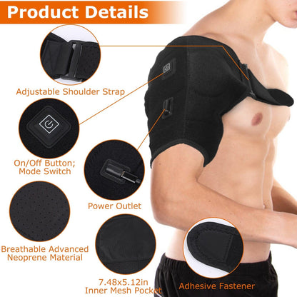 Rynx | Electric Heating Pad Therapy Shoulder Warming Wrap Compression Sleeve