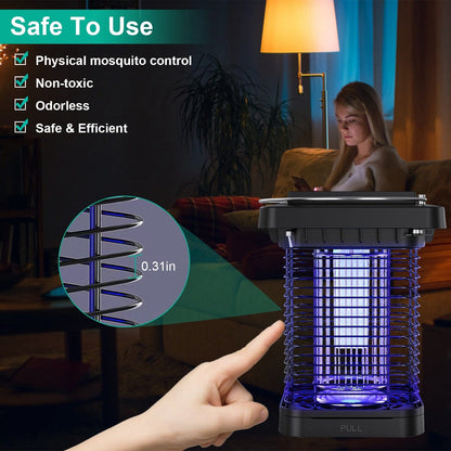 Rynx | Electric solar-powered insect zapper lamp IP65 waterproof for indoor and outdoor