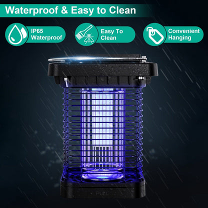 Rynx | Electric solar-powered insect zapper lamp IP65 waterproof for indoor and outdoor