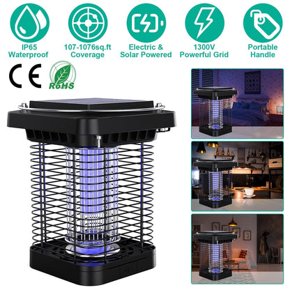 Rynx | Electric solar-powered insect zapper lamp IP65 waterproof for indoor and outdoor