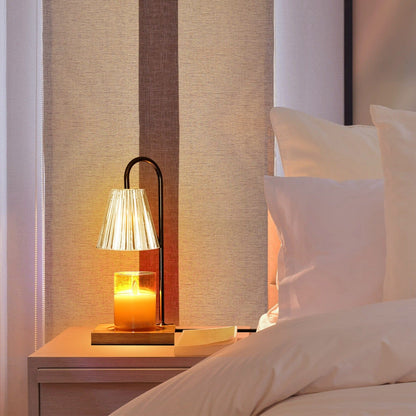 Rynx | Electric wax melter lamp dimmable with 2 GU10 bulbs 3-7in adjustable height 360º rotatable