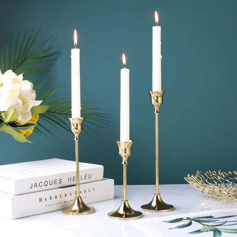 Rynx | Elegant Classic Candle Holder - 3-Piece Set - Stylish & Timeless