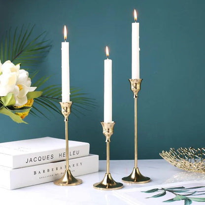 Rynx | Elegant Classic Candle Holder - 3-Piece Set - Stylish & Timeless