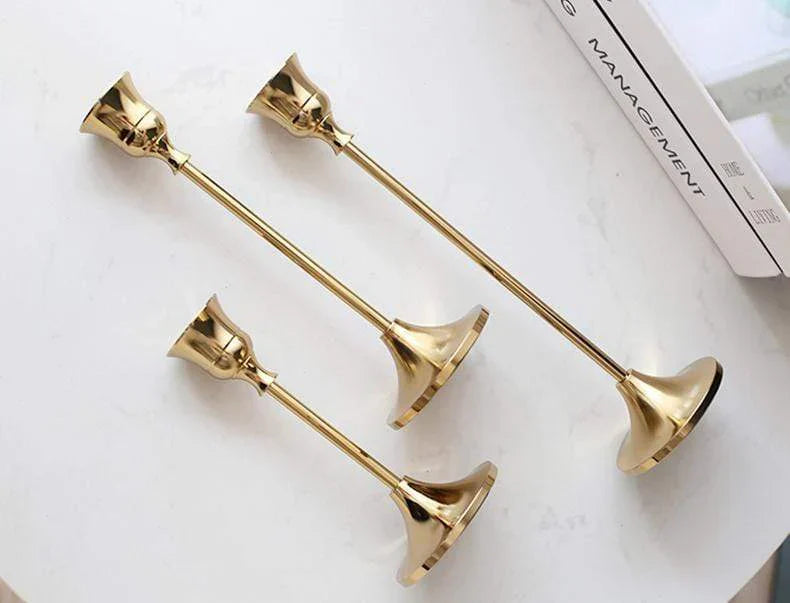 Rynx | Elegant Classic Candle Holder - 3-Piece Set - Stylish & Timeless