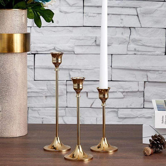 Rynx | Elegant Classic Candle Holder - 3-Piece Set - Stylish & Timeless
