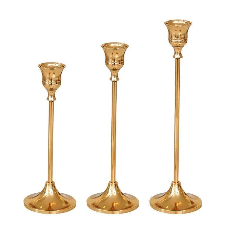 Rynx | Elegant Classic Candle Holder - 3-Piece Set - Stylish & Timeless