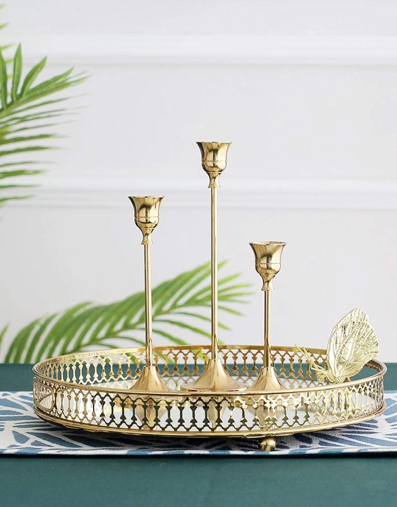 Rynx | Elegant Classic Candle Holder - 3-Piece Set - Stylish & Timeless