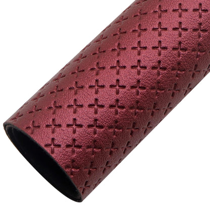 Rynx | Elegant Artisan Cross-Pattern Faux Leather Leaf for Creative Projects