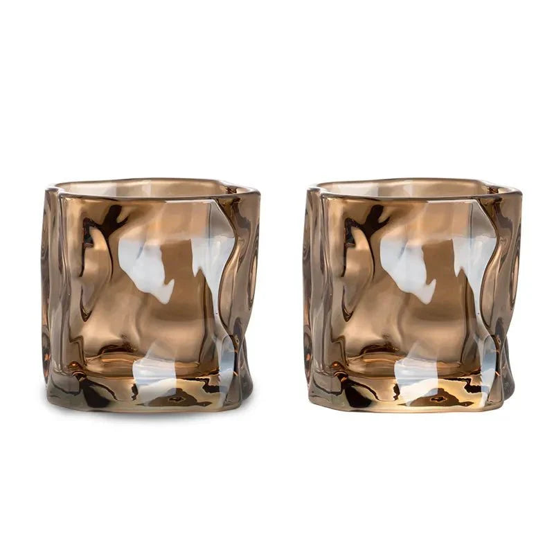 Rynx | Elegant Glacier Ripple Whisky Glass