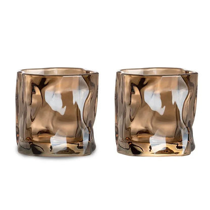 Rynx | Elegant Glacier Ripple Whisky Glass