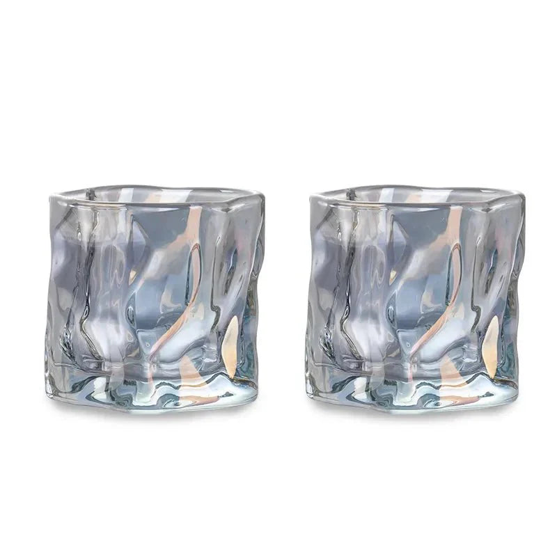 Rynx | Elegant Glacier Ripple Whisky Glass