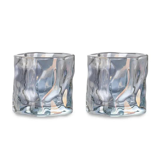Rynx | Elegant Glacier Ripple Whisky Glass