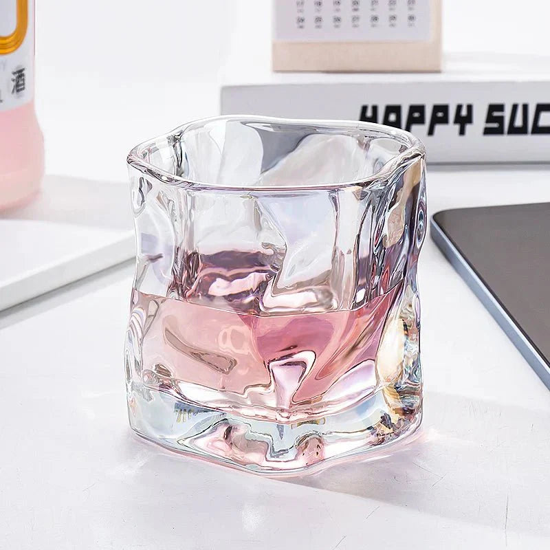 Rynx | Elegant Glacier Ripple Whisky Glass