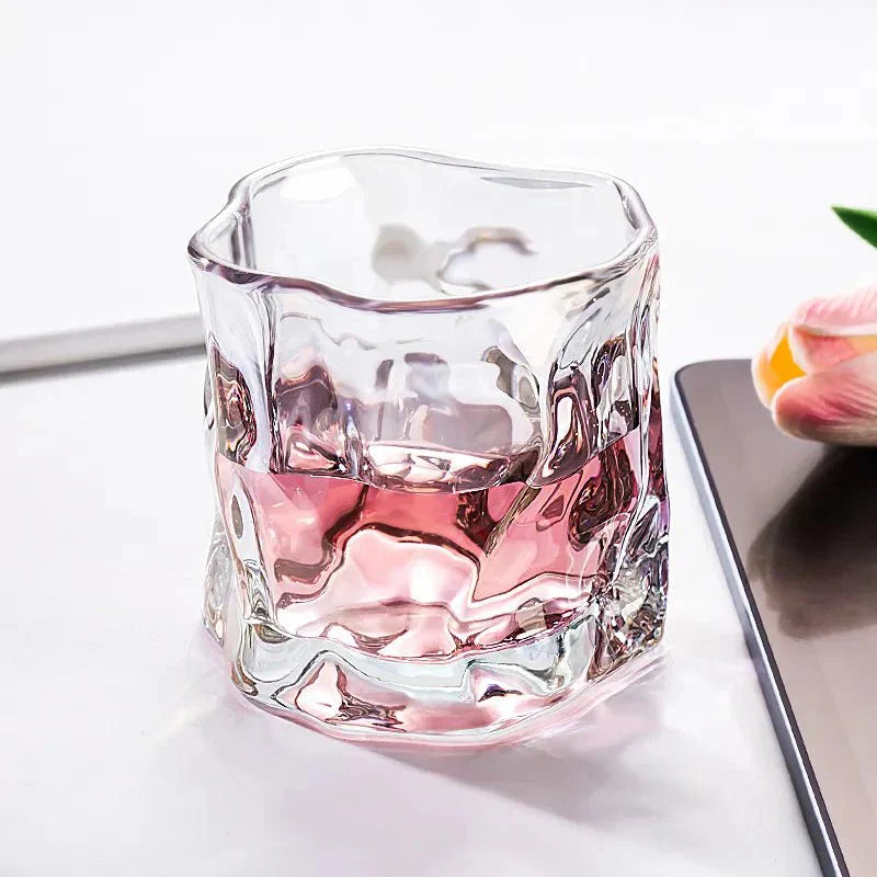 Rynx | Elegant Glacier Ripple Whisky Glass