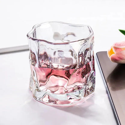 Rynx | Elegant Glacier Ripple Whisky Glass