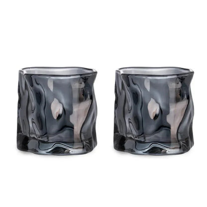 Rynx | Elegant Glacier Ripple Whisky Glass