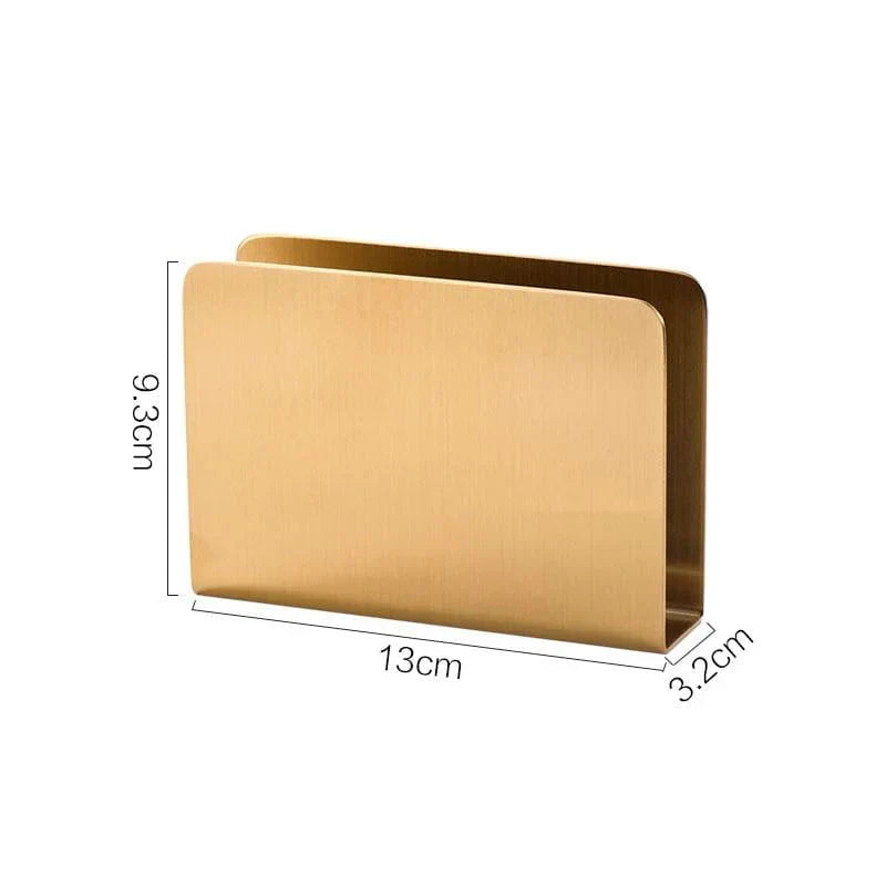Rynx | Elegant Gold Stainless Steel Napkin Holder - Stylish - Sustainable - Functional