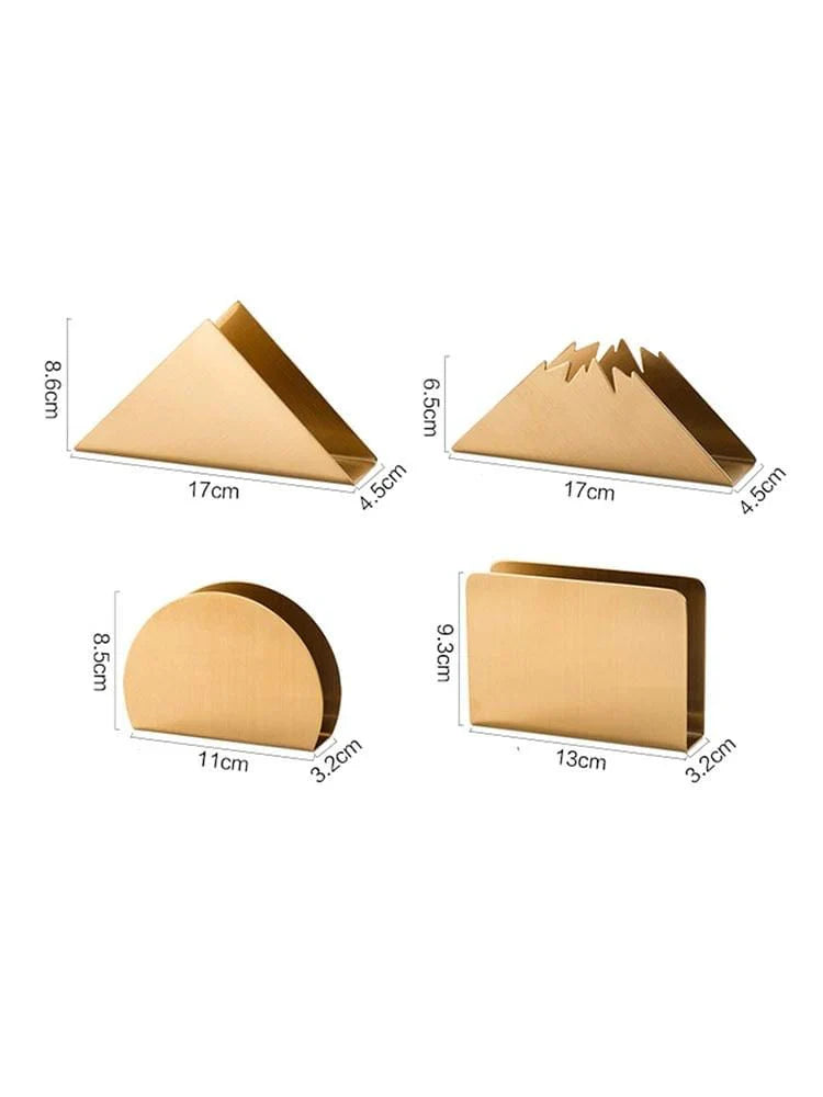 Rynx | Elegant Gold Stainless Steel Napkin Holder - Stylish - Sustainable - Functional