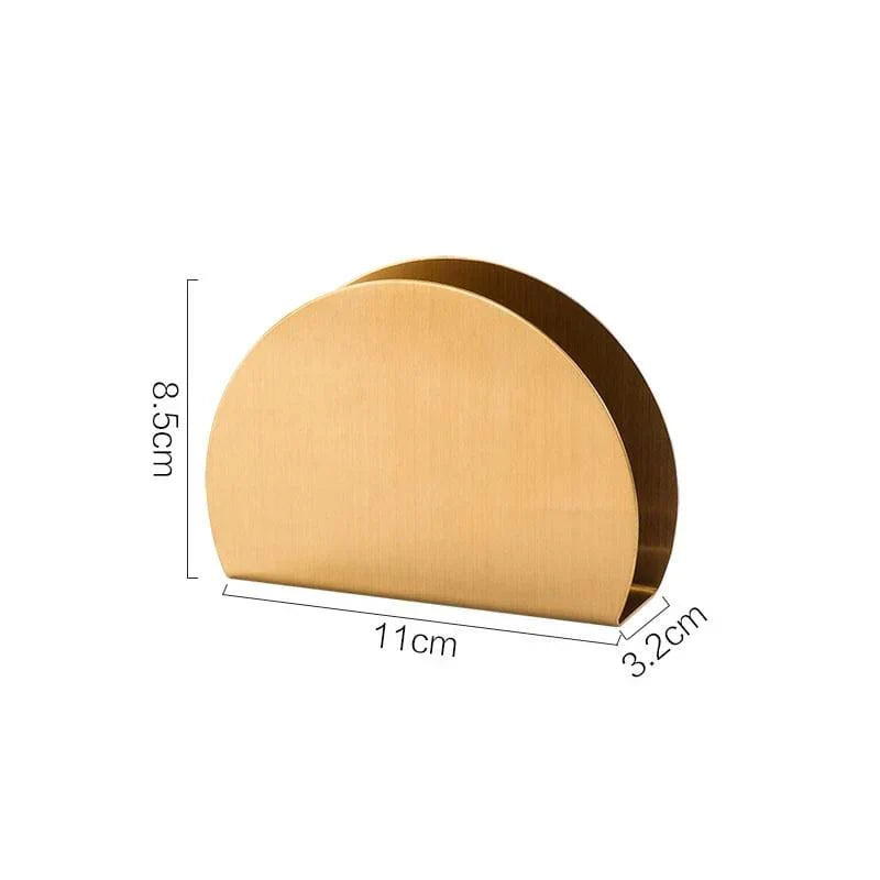 Rynx | Elegant Gold Stainless Steel Napkin Holder - Stylish - Sustainable - Functional