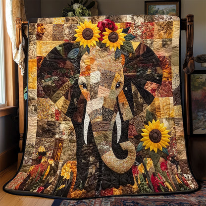 Rynx | Elephant blossoms and sunflowers blanket