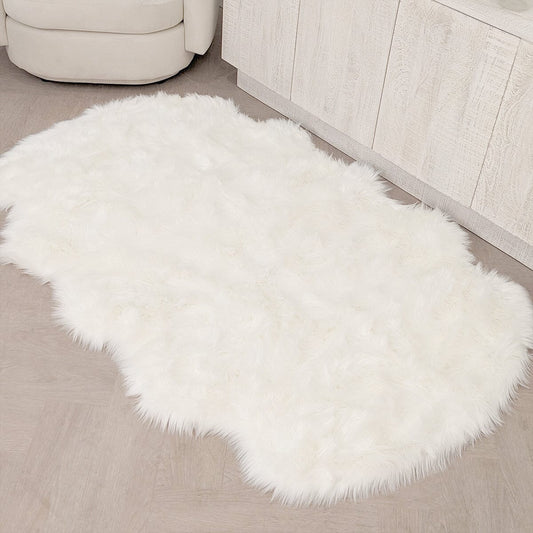 Rynx | Elle Large Faux Fur White Hide Rug - 120x180cm