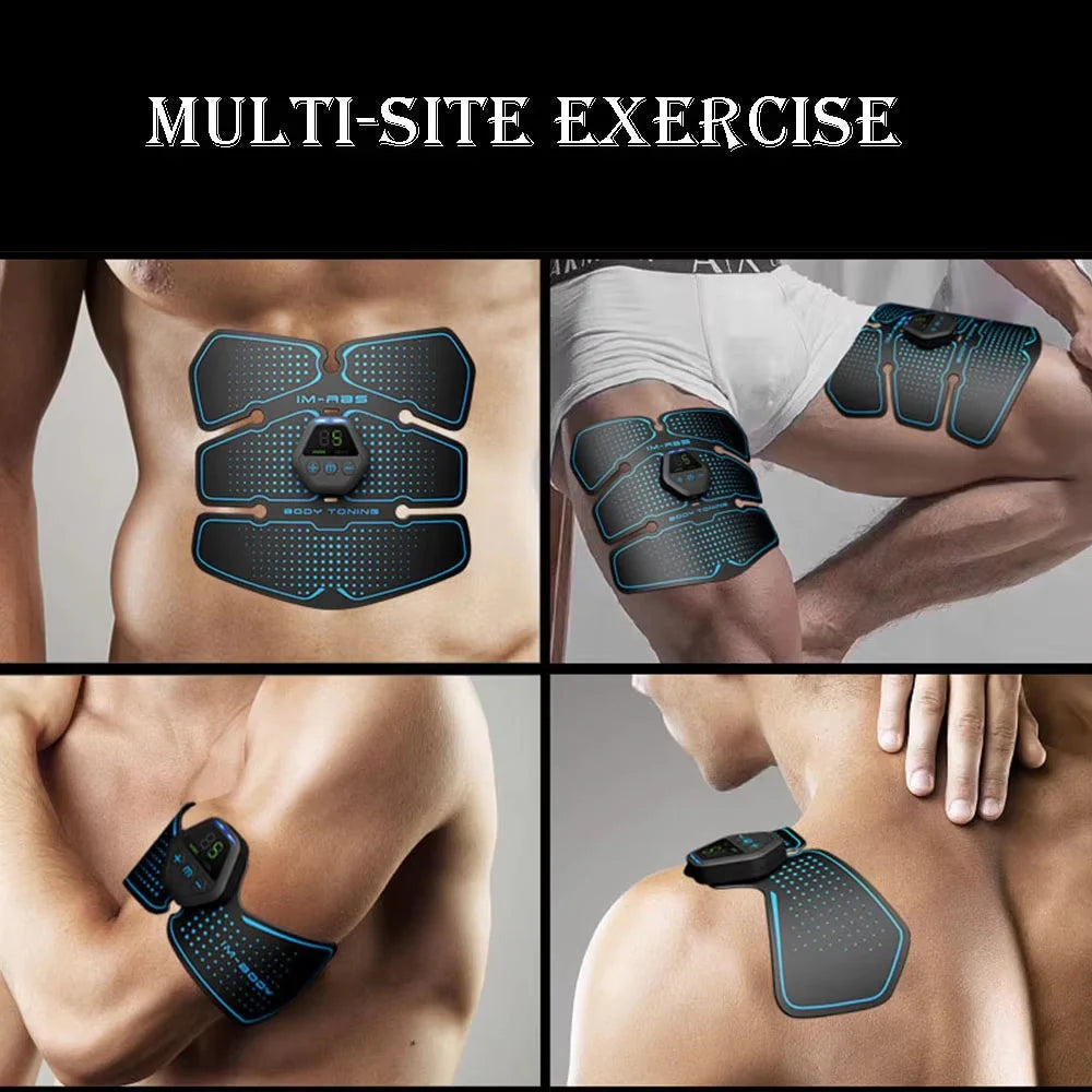 Rynx | EMS Muscle Stimulator LCD Screen USB Rechargeable Portable Trainer