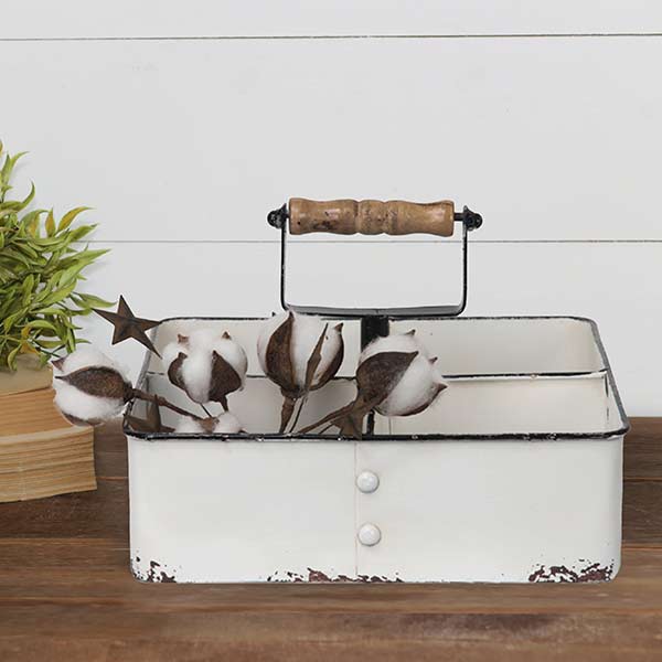 Rynx | Enamel 4-piece caddy with handle