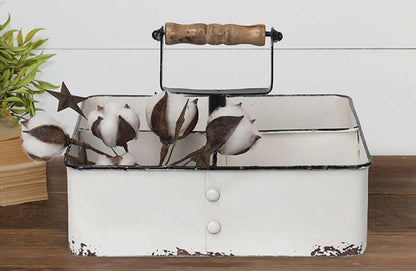 Rynx | Enamel 4-piece caddy with handle