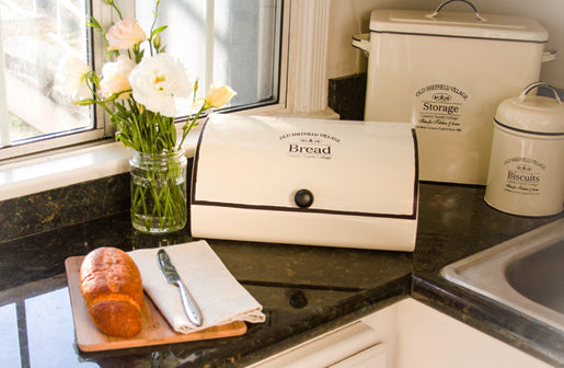 Rynx | Old Sheffield Village Inspired Enamel Breadbox