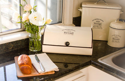 Rynx | Old Sheffield Village Inspired Enamel Breadbox