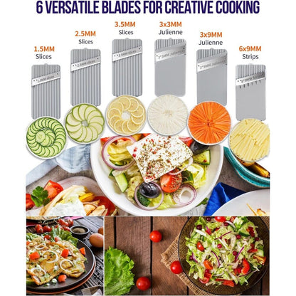 Rynx | Enleber™ Upright Mandolin Slicer Safe Vegetable Chopper