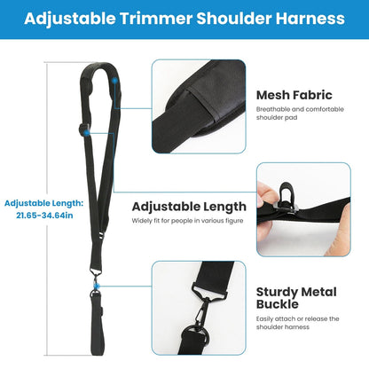 Rynx | Ergonomic Trimmer Handle Grip with Shoulder Strap
