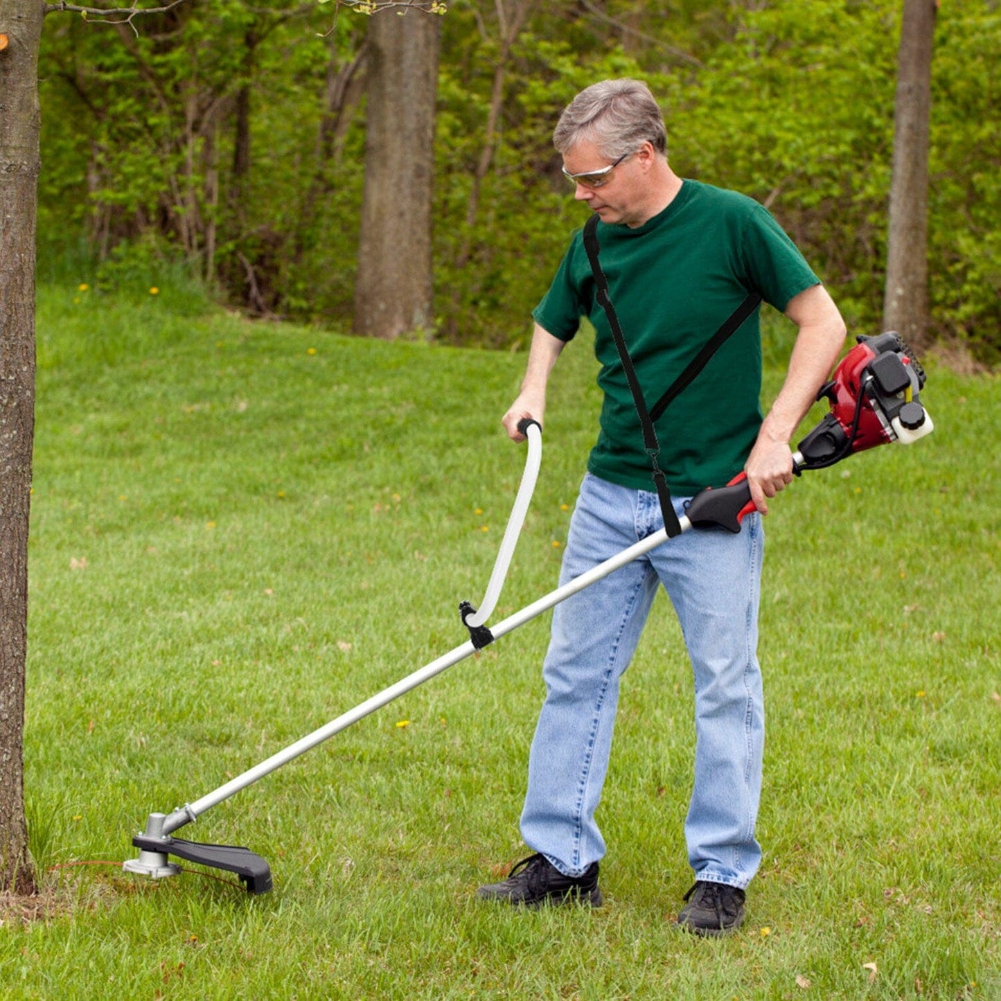 Rynx | Ergonomic Trimmer Handle Grip with Shoulder Strap