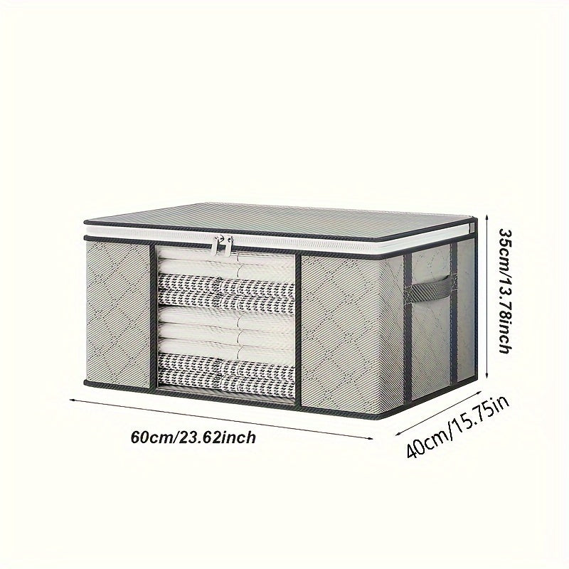 Rynx | Set of 4 Foldable Storage Bags – Gray with Window
