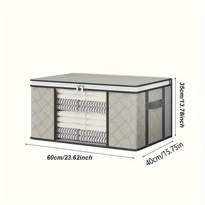 Rynx | Set of 4 Foldable Storage Bags – Gray with Window