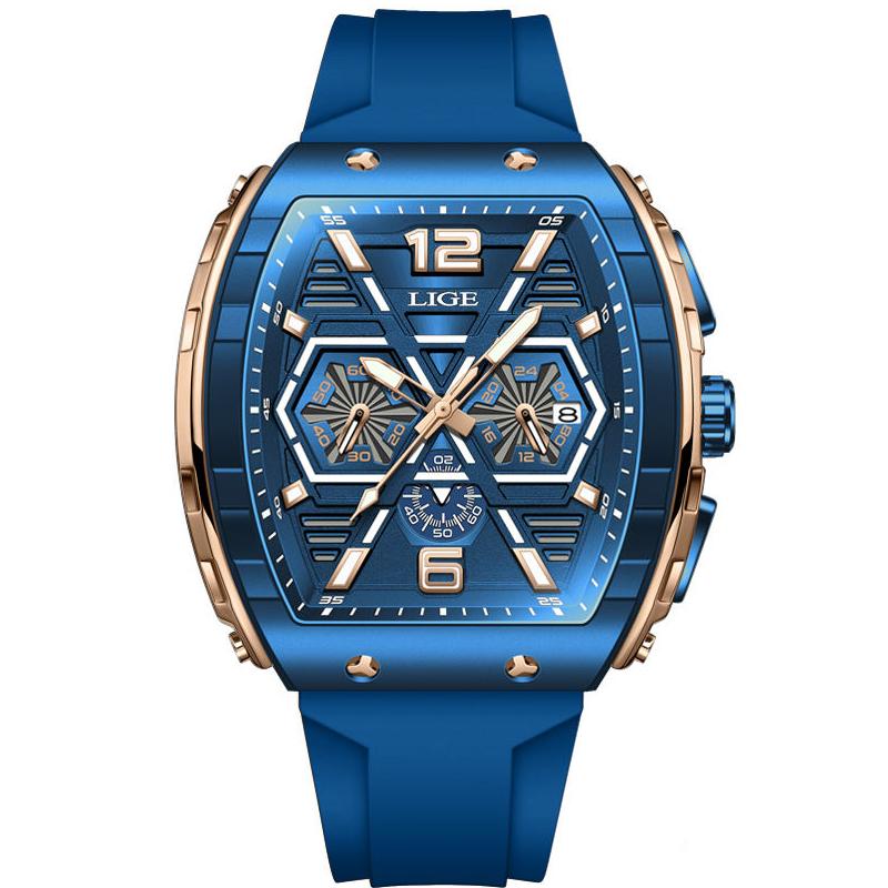 Rynx | Luxurious Square Waterproof Chronograph Watch
