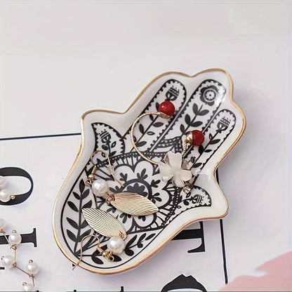 Rynx | PalmTray - Oval Ceramic Jewelry Tray