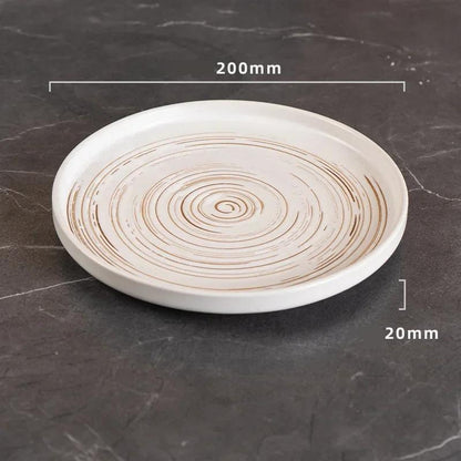Rynx | Retro Japanese ceramic western style plate