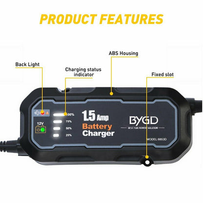 Rynx | 12V Portable Power Bank Charger Lithium Jump Starter Box 1500mAh Car Battery Booster Pack