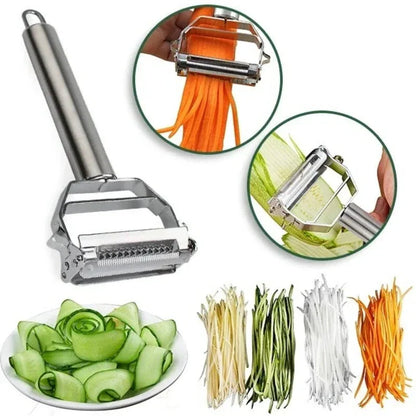 RYNX | Ultra-Sharp Stainless Steel Multifunctional Vegetable Slicer & Julienne Cutter Potato Carrot Grater 1 piece