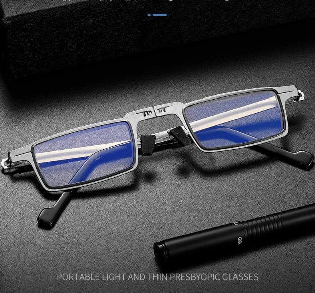 RYNX | screwless foldable reading glasses made of titanium material