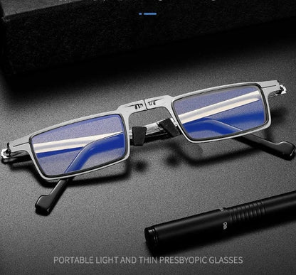 RYNX | screwless foldable reading glasses made of titanium material