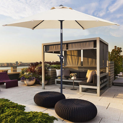 Rynx | 7.5FT Patio Umbrella with Push Button Tilt and Crank