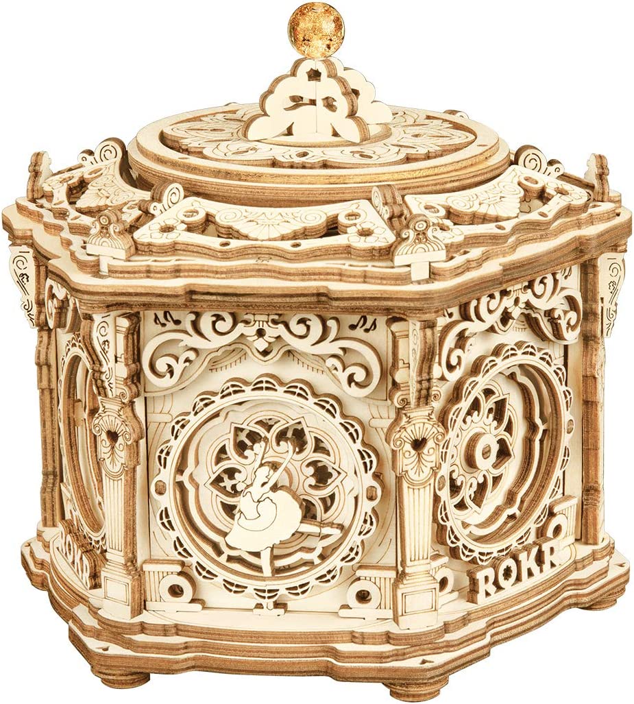 Rynx | DIY Mechanical Music Box Kit 3D Wooden Puzzle Box