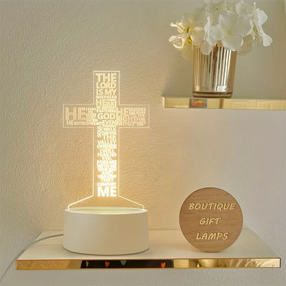 Rynx | CrossLight - 3D LED Night Light Acrylic USB-powered