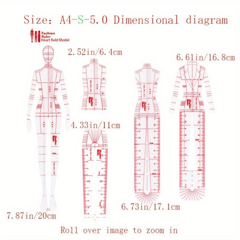 Rynx | Fashion Designer's Acrylic Sketch Line - Ultimate Guide for Human Figures and Clothing Designs