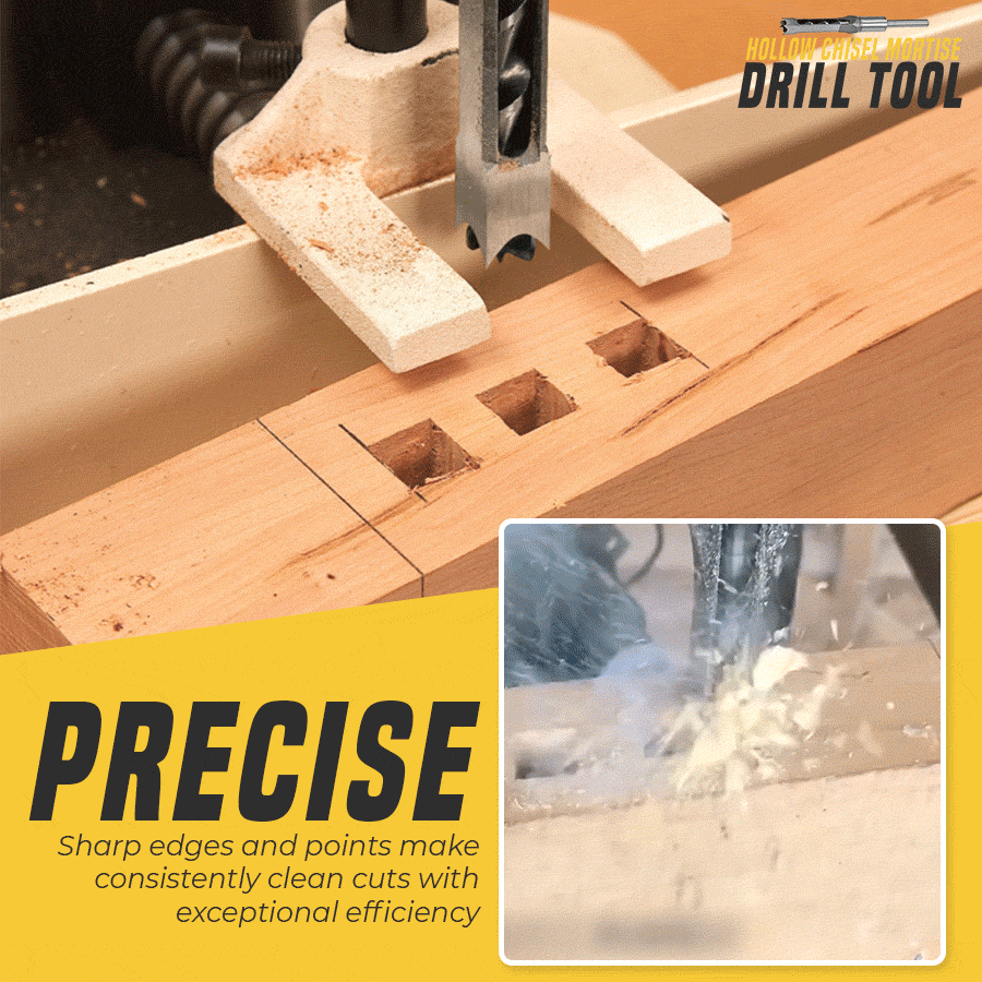 Rynx | Hollow chisel bit – Precise square hole wood tool