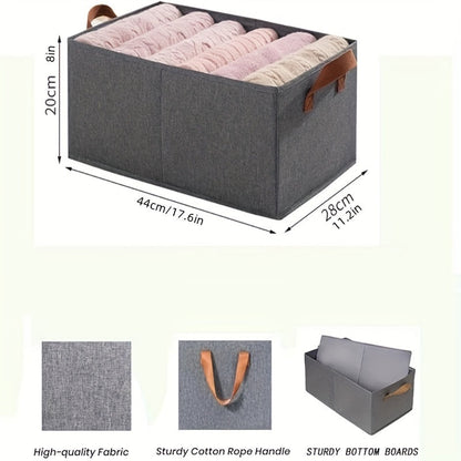 Rynx | Set with 3 Foldable Storage Baskets – Large Capacity with Sturdy Handles